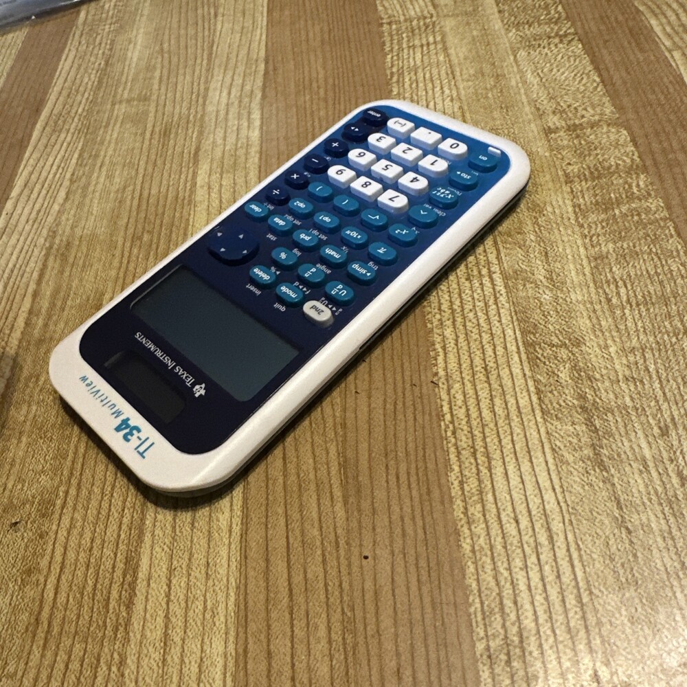 Texas Instruments TI-34 MultiView Scientific Calculator - Blue/White New Battery - Picture 5 of 10